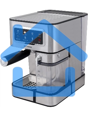 Кофеварка рожковая Hyundai HEM-5306 серебристый/черный, исп. кофе - молотый/капсулы, 1.8 л, 1350 Вт, 20 Бар