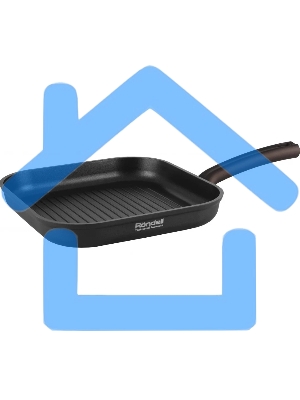 Сковорода-гриль Rondell Ginger RDA-1531 квадратная 26см покрытие: антипригарное ручка несъемная (без крышки) черный