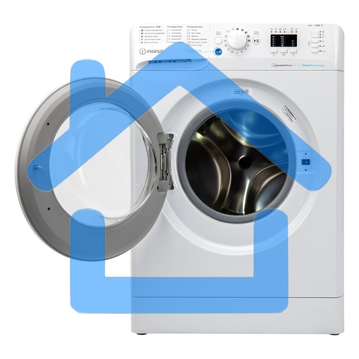 Стиральная машина Indesit BWSA 6109 WWV RU белый, загрузка фронтальная 6 кг, 1000 об/мин, класс: A