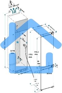 Встраиваемый холодильник Hyundai HBR 1771 2-хкамерн. белый