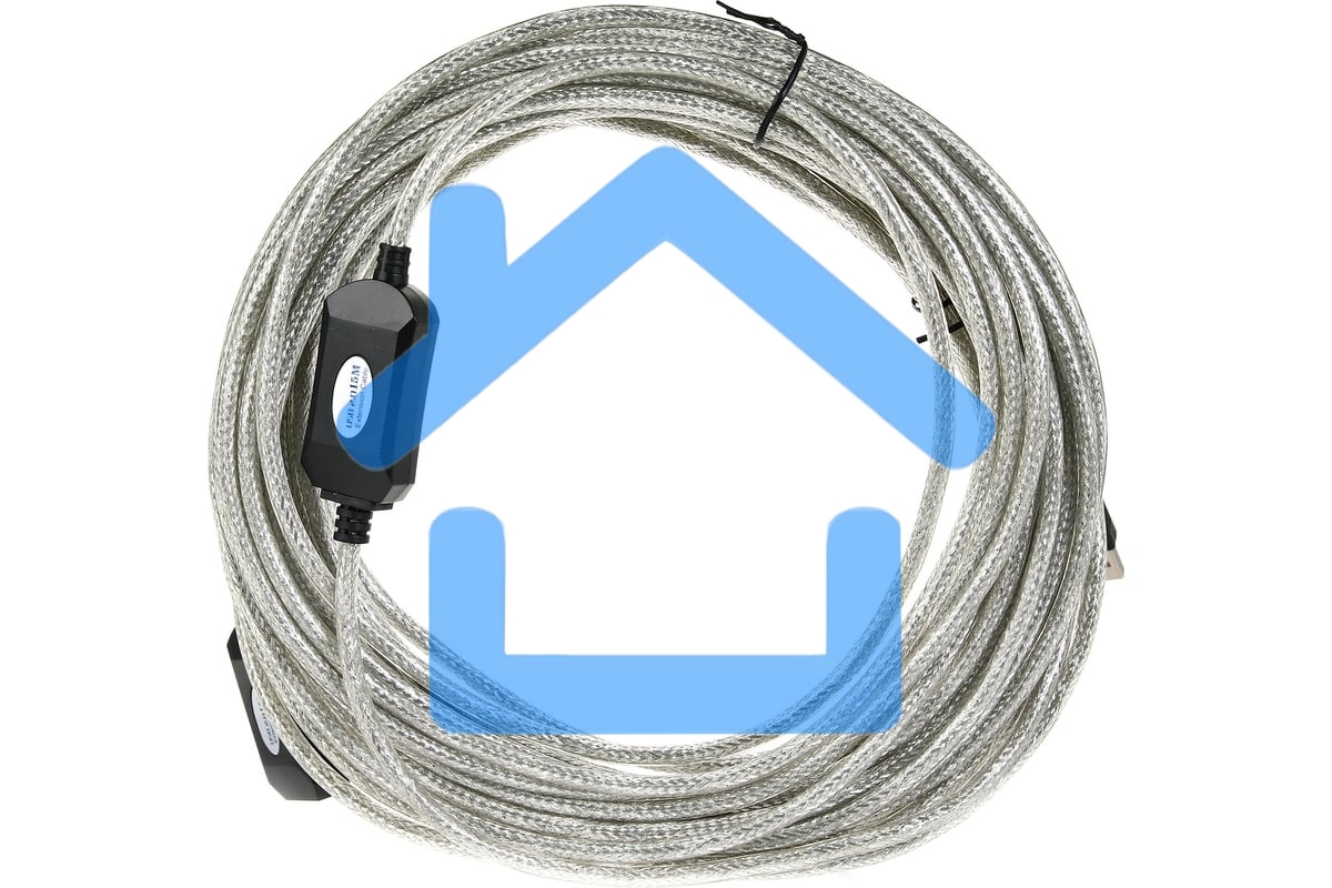 Кабель удлинитель Aopen активный ACU823-15M, USB2.0-repeater AM/AF 15м