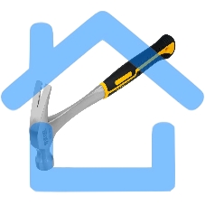 Молоток-гвоздодер Denzel 10423 450 г, цельнометаллический, двухкомпонентная рукоятка