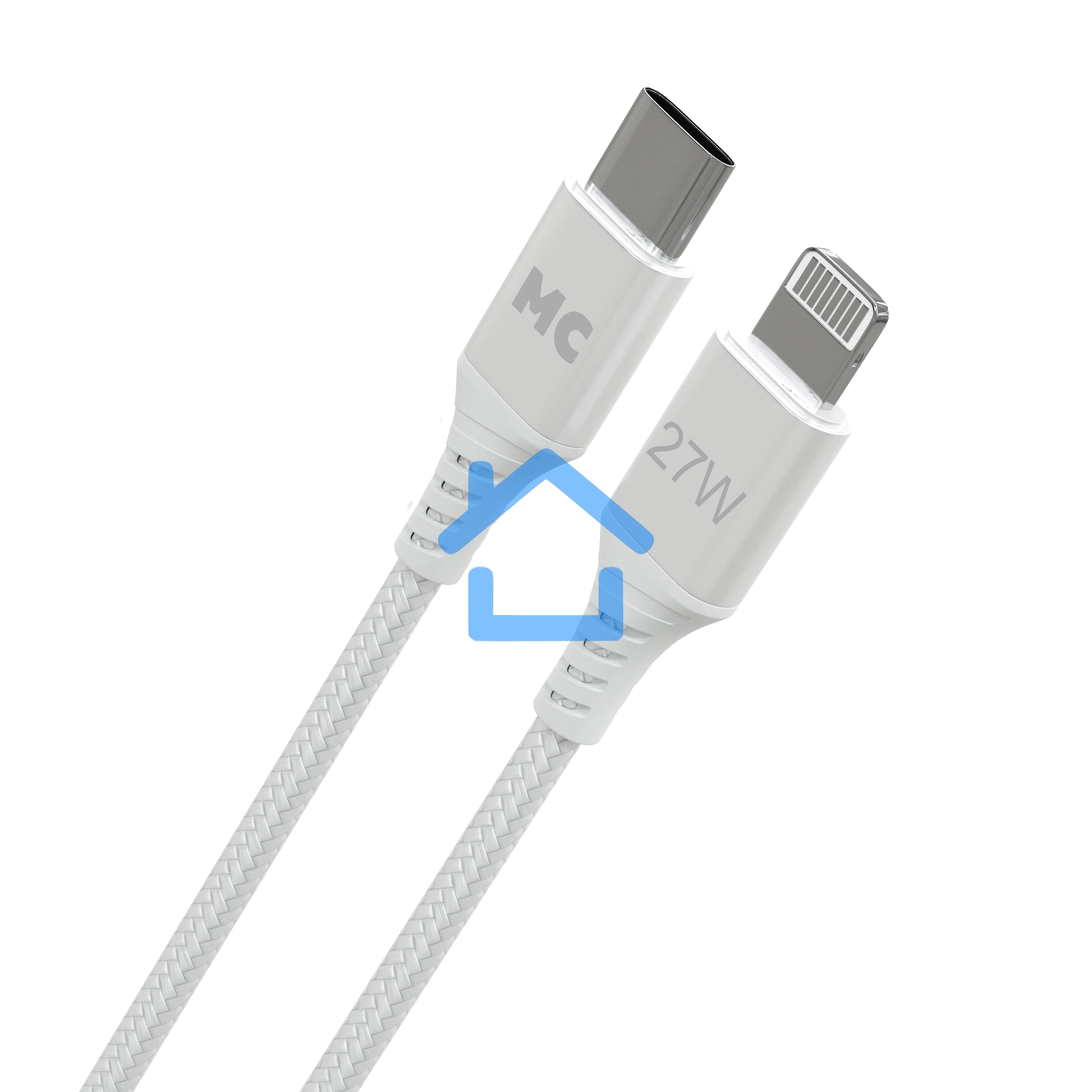 Кабель MORE CHOICE (4620202554192) K69ia 2м USB 3.0A PD 27W для Lightning ng 8-pin Type-C - 2м, белый