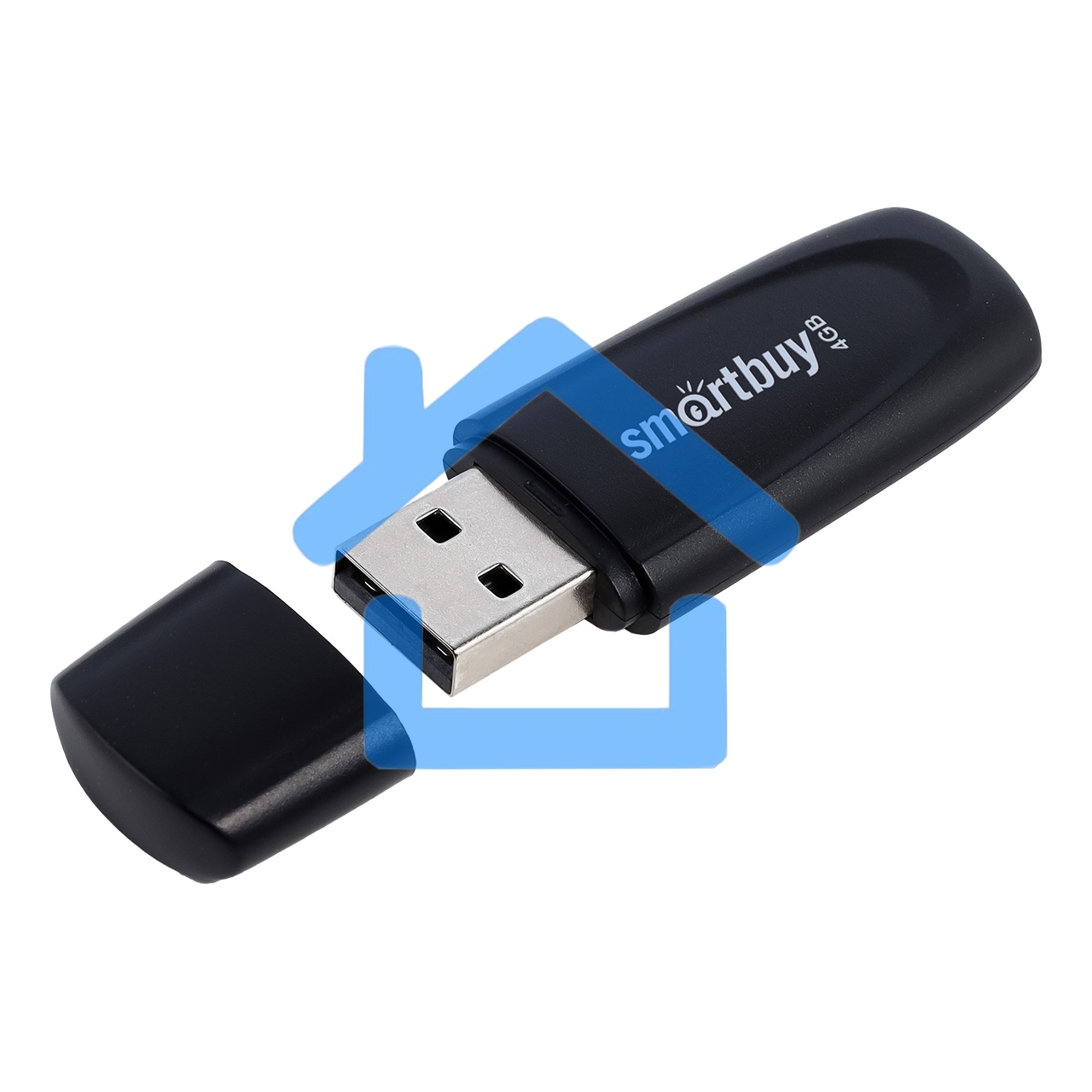 Флешка USB R/W SmartBuy R/W Scout Black (SB004Gb2SCK), 4Gb, USB 2.0, R/W 10/7, черный