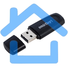 Флешка USB Smartbuy R/W Scout Black (SB004 Gb2SCK), 4 Gb, USB 2.0, R/W 10/7, черный
