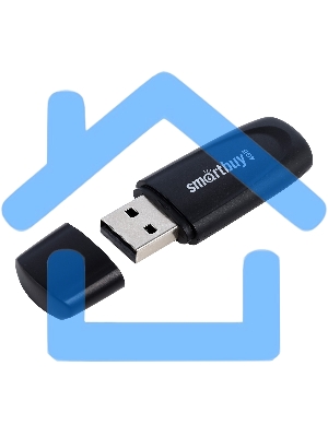 Флешка USB Smartbuy R/W Scout Black (SB004 Gb2SCK), 4 Gb, USB 2.0, R/W 10/7, черный