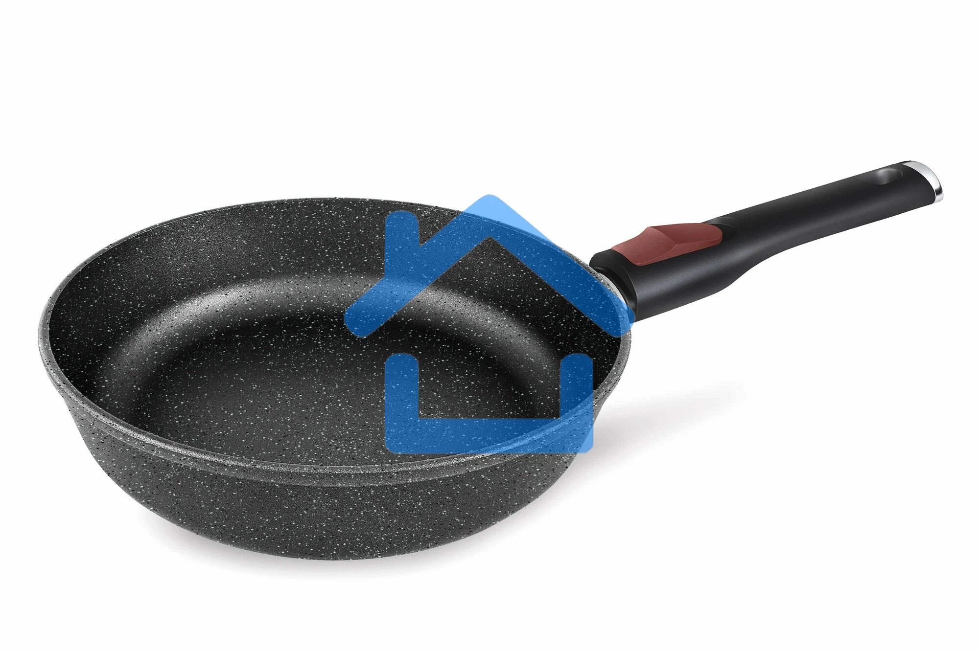 Сковорода 24 литая Индукция Гранит с/р НМП