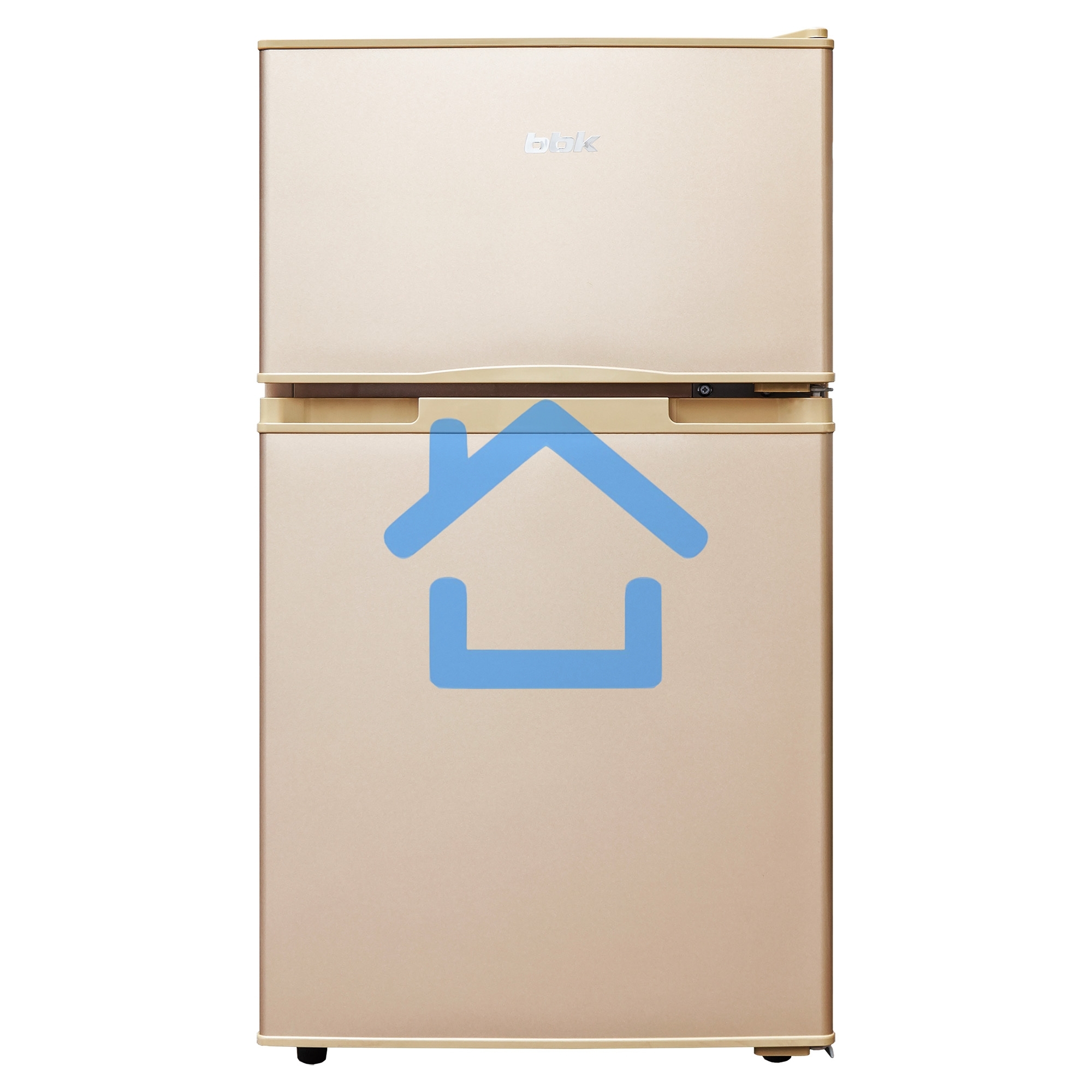 Холодильник BBK RF-099 бежевый двухкамерный 65/33л морозилка сверху, ручное