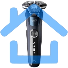 Электробритва роторная Philips S5885/10 реж.эл.:3 питан.:аккум. темно-синий