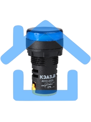 Лампа AD22DS(LED) матрица 22мм 230В син. КЭАЗ 238571