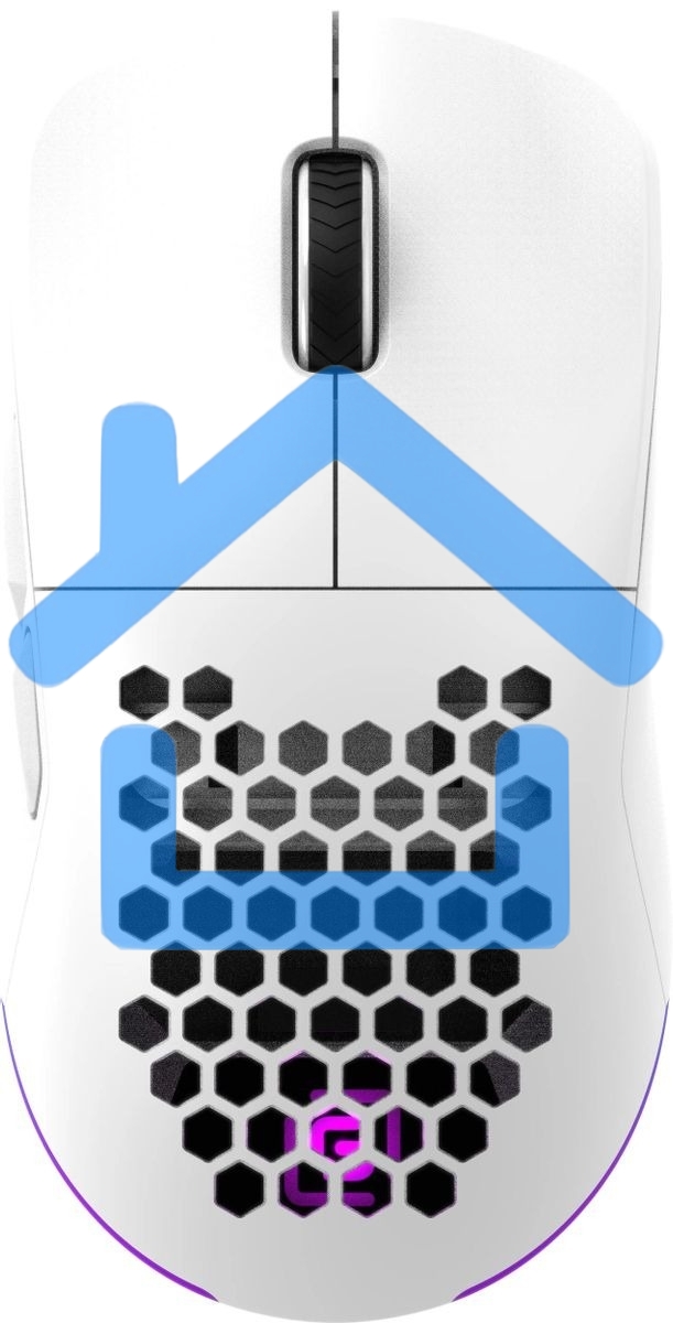 Мышь беспроводная Oklick 900GMW белый, 26000 dpi, радиоканал, Bluetooth, USB, кнопки - 6