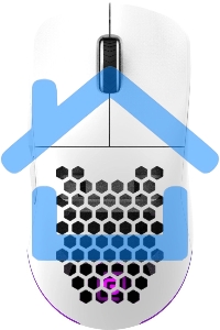 Мышь беспроводная Oklick 900GMW белый, 26000 dpi, радиоканал, Bluetooth, USB, кнопки - 6