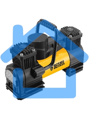 Компрессор автомобильный Denzel AC-75, 12 В, 10 атм., 75 л/мин, LED