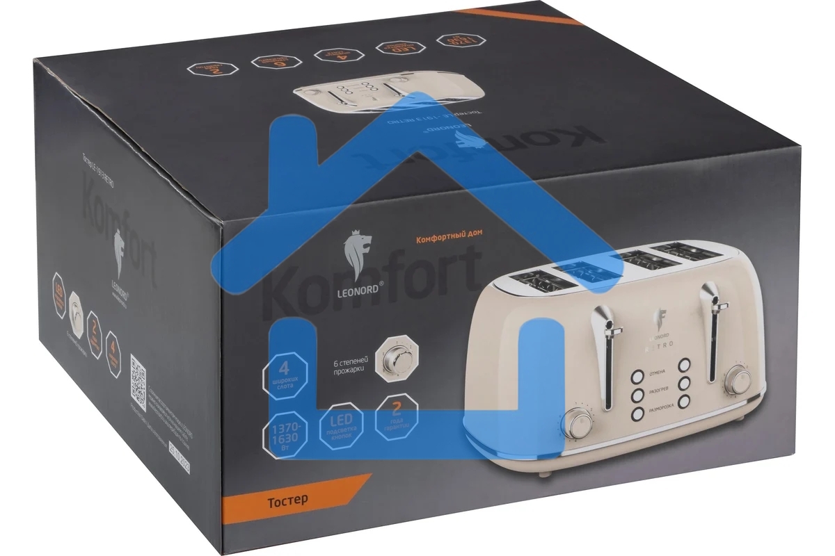 Тостер LEONORD LE-1913 RETRO (107479)