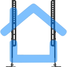 Кронштейн для телевизора Holder LCDT-F01-B черный 13