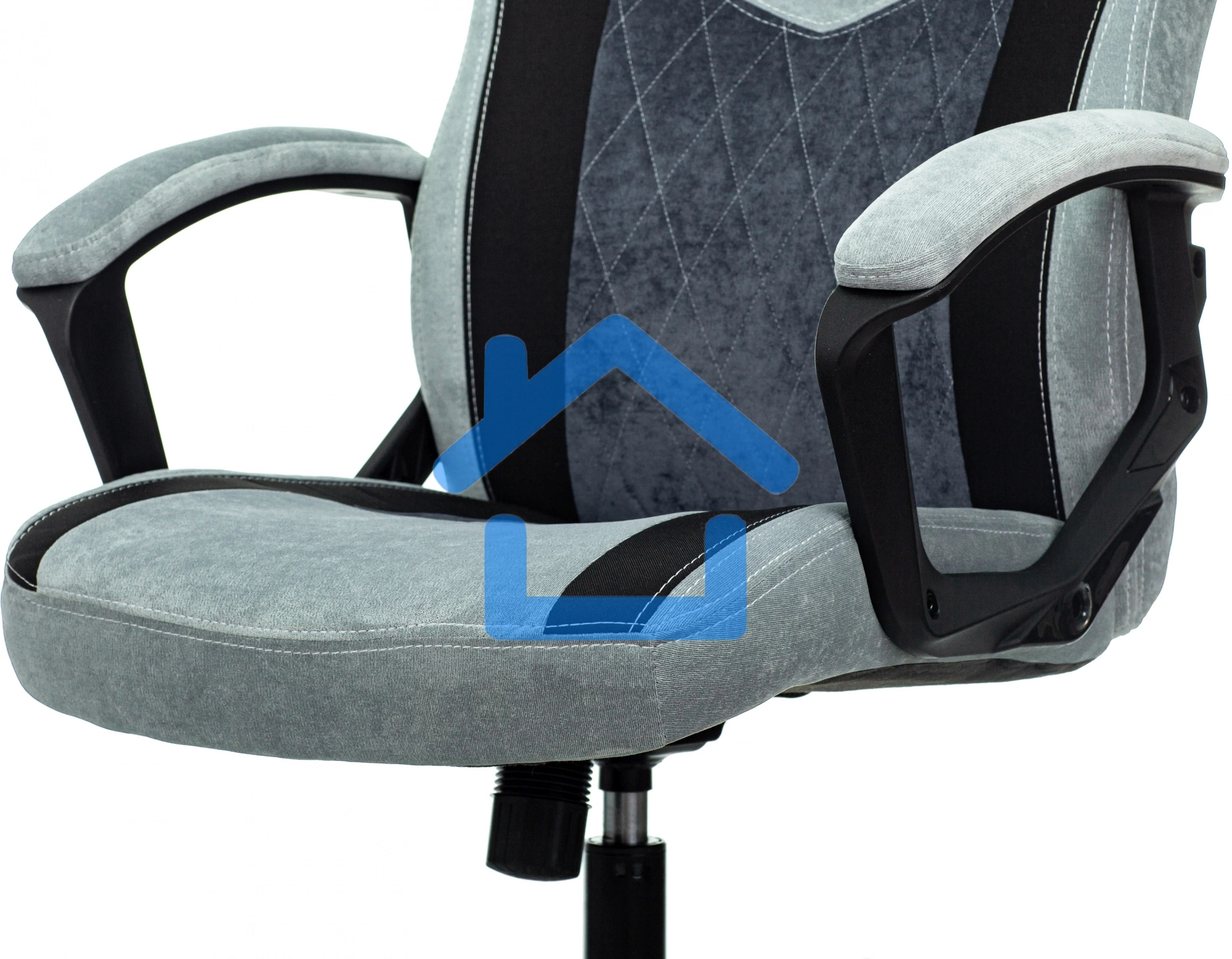 Кресло игровое Бюрократ VIKING 6 KNIGHT BL FABRIC синий, крестовина металл/пластик