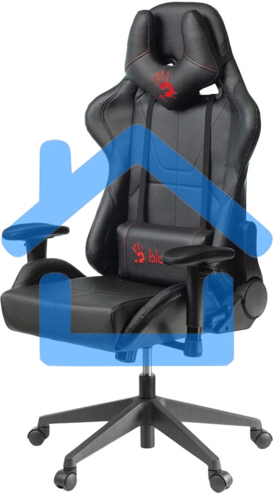 Кресло игровое A4Tech Bloody GC-500, черный, эко.кожа, крестовина пластик