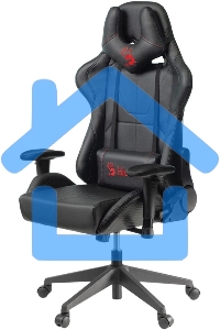 Кресло игровое A4Tech Bloody GC-500, черный, эко.кожа, крестовина пластик