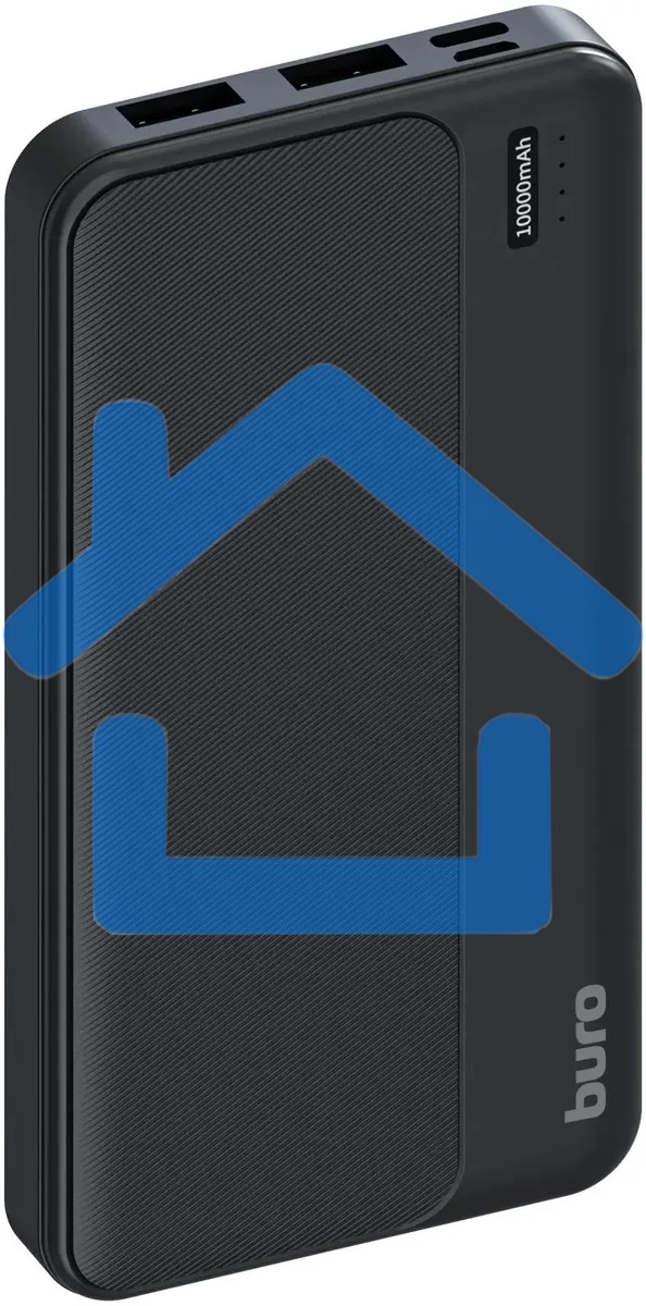 Портативный аккумулятор Buro BPF10A 10000mAh QC3.0/PD3.0 22.5W 2.1A 2xUSB-A/USB-C черный
