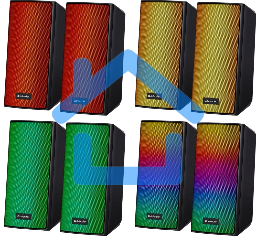 Акустическая система 2.0 Defender Spitfire black (6Вт, питание от USB, bluetooth)