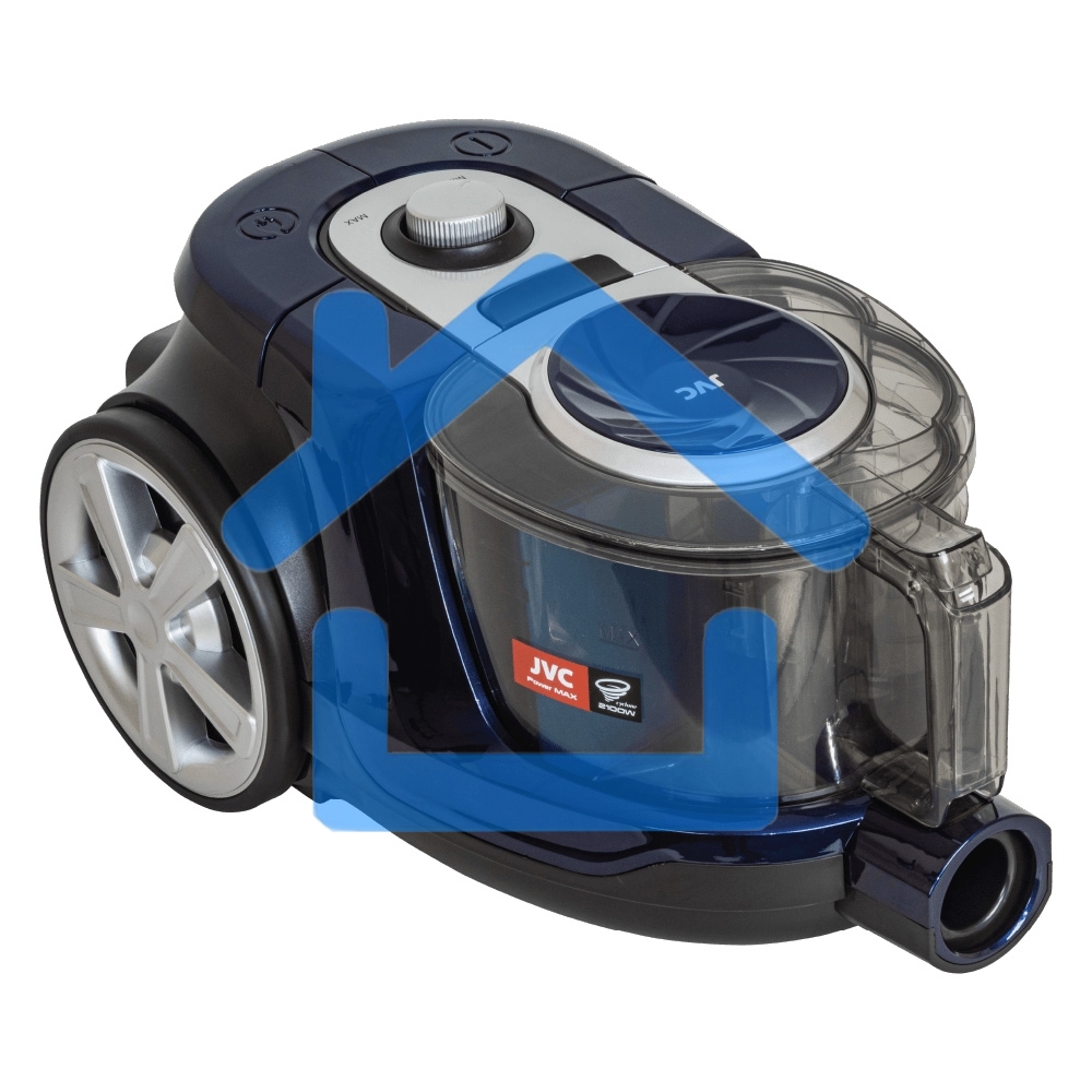Пылесос JVC JH-VC430 синий, 360/2100 Вт, уборка сухая, пылесборник контейнер, 2.5 л