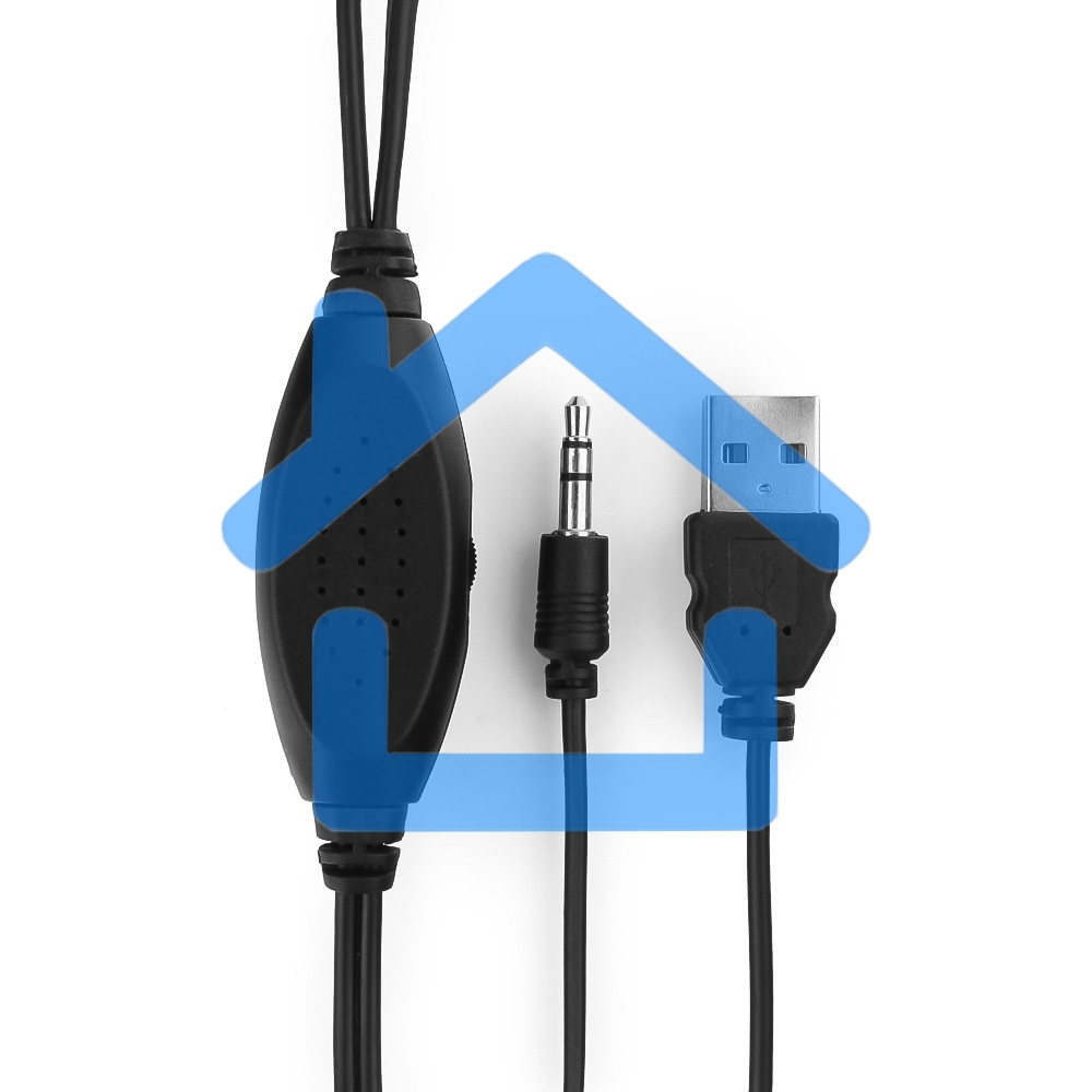 Акустическая система Gembird SPK-204, черный МДФ,2х3 Вт, регулятор громкости, USB