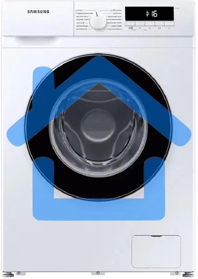 Стиральная машина Samsung WW80T3040BW/LP белый, загрузка фронтальная 8кг, 1400 об/мин, класс А