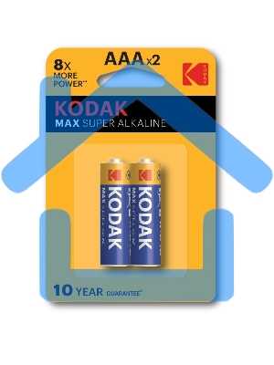 Батарейки Kodak LR03-2BL MAX SUPER Alkaline K3A-2 (20/100/19800)