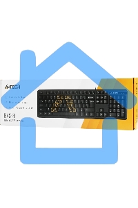 Клавиатура A4Tech KKS-3 проводная, USB, черный