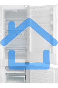 Встраиваемый холодильник Hyundai HBR 1771 2-хкамерн. белый