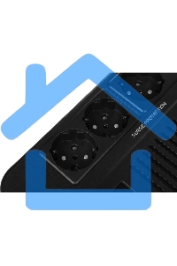 Источник бесперебойного питания SMARTWATT UPS SAFE PRO LCD 800 черный 800/480 ВА/Вт, напольный/настенный, линейно-интерактивный, LCD дисплей, Shuko CEE7/4 - 8 шт. (4 шт. с резервным питанием, 4 шт. - сетевой фильтр)