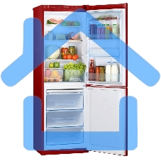 Холодильник Pozis RK-139 A рубиновый двухкамерный 188/97 л морозилка снизу