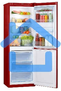 Холодильник Pozis RK-139 A рубиновый двухкамерный 188/97 л морозилка снизу