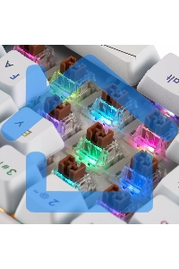 Клавиатура проводная GMNG GG-KB505XW механическая белый USB for gamer (1910522)