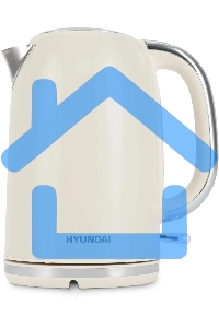 Чайник электрический Hyundai HYK-S9900 1.7л. 2200Вт молочный/серебристый корпус: металл