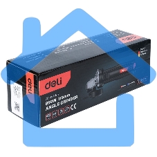 Углошлифовальная машина сетевая Deli DE-JM115-2E (890Вт, 115мм, 12000об/мин, картон)