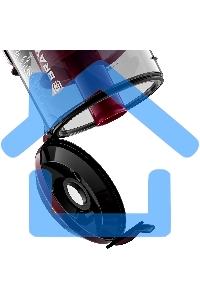 Пылесос BRAYER BR4211 черный/бордовый, 400/2200 Вт, уборка сухая, пылесборник контейнер, 3 л