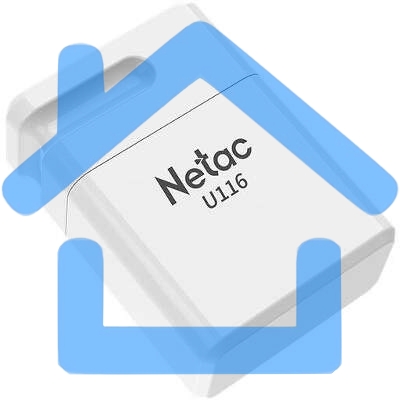 Флешка USB Netac U116 mini NT03U116N-032G-32WH USB 3.2 32 Gb, up to 130Mb/s белый