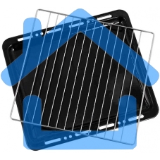 Плита комбинированная Flama RK 2211 белый, конфорок 4 шт, духовка 50 л, 50 см x 85 см x 60 см