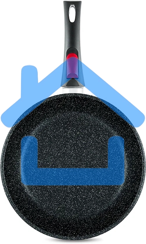 Сковорода 24 литая Индукция Гранит с/р НМП