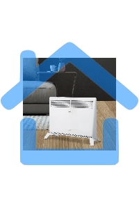 Конвектор Ballu Camino Eco Turbo BEC/EMT-1000 белый, 1000 Вт, 15 м2, термостат