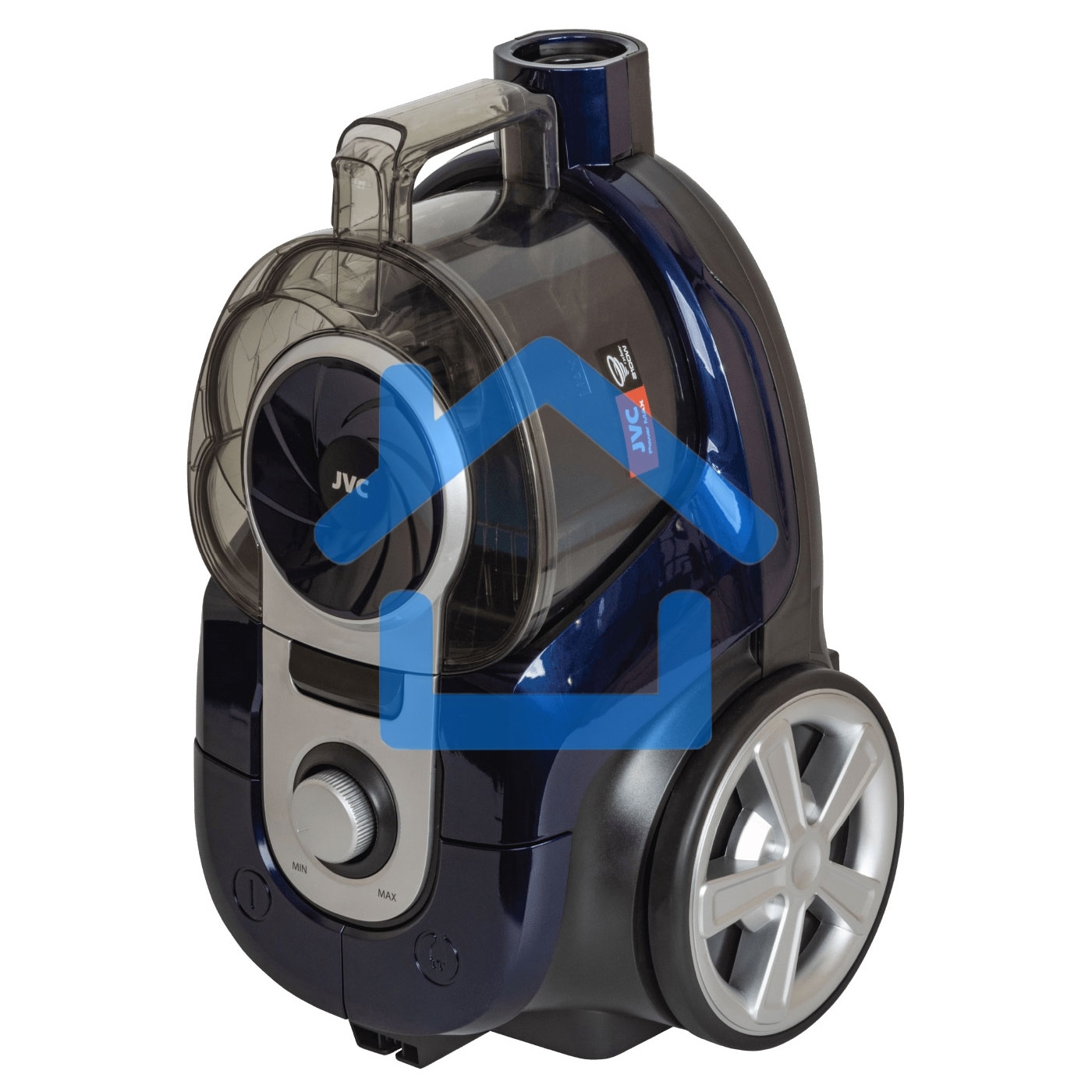 Пылесос JVC JH-VC430 синий, 360/2100 Вт, уборка сухая, пылесборник контейнер, 2.5 л