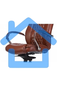 Кресло руководителя Бюрократ T-9924SL светло-коричневый Leather Eichel, кожа, крестовина металл хром