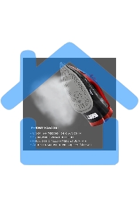 Утюг Atlanta ATH-5579 черный с пароувлажнением