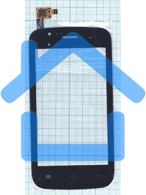 Сенсорное стекло (тачскрин) для Explay A400, черное