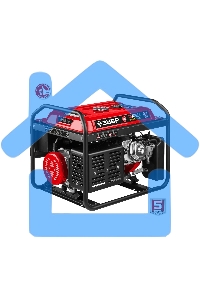 Электрогенератор бензиновый ЗУБР СБ-7000Е-3, 7 кВт, 73 дБ, 81 кг