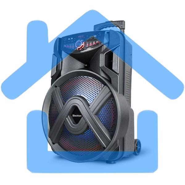 Портативная акустика Blackton Bt PBS2114 черный Мощность RMS 40 Вт Bluetooth