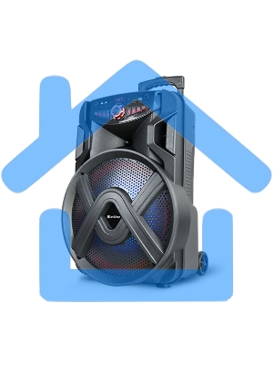 Портативная акустика Blackton Bt PBS2114 черный Мощность RMS 40 Вт Bluetooth