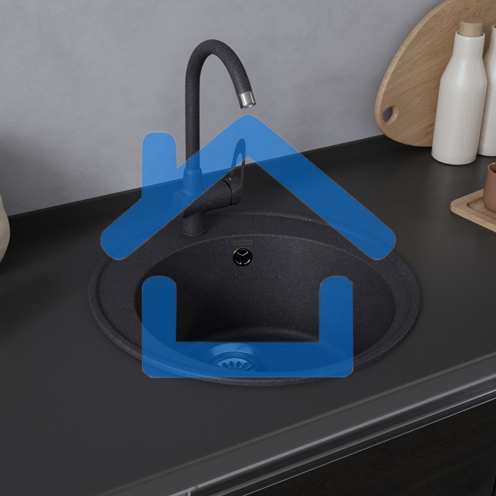 Кухонная мойка Maunfeld Medusa 485 MFQS-485DGR темно-серый