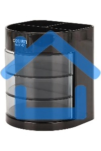 Настольный набор Deli E38253 (12 предметов) пластик, черный